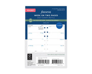 Filofax Pocket Week on Two Pages 2027 Refill - Recycled Paper