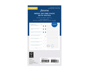 Filofax Personal Week on One Page with Notes 2026 Refill