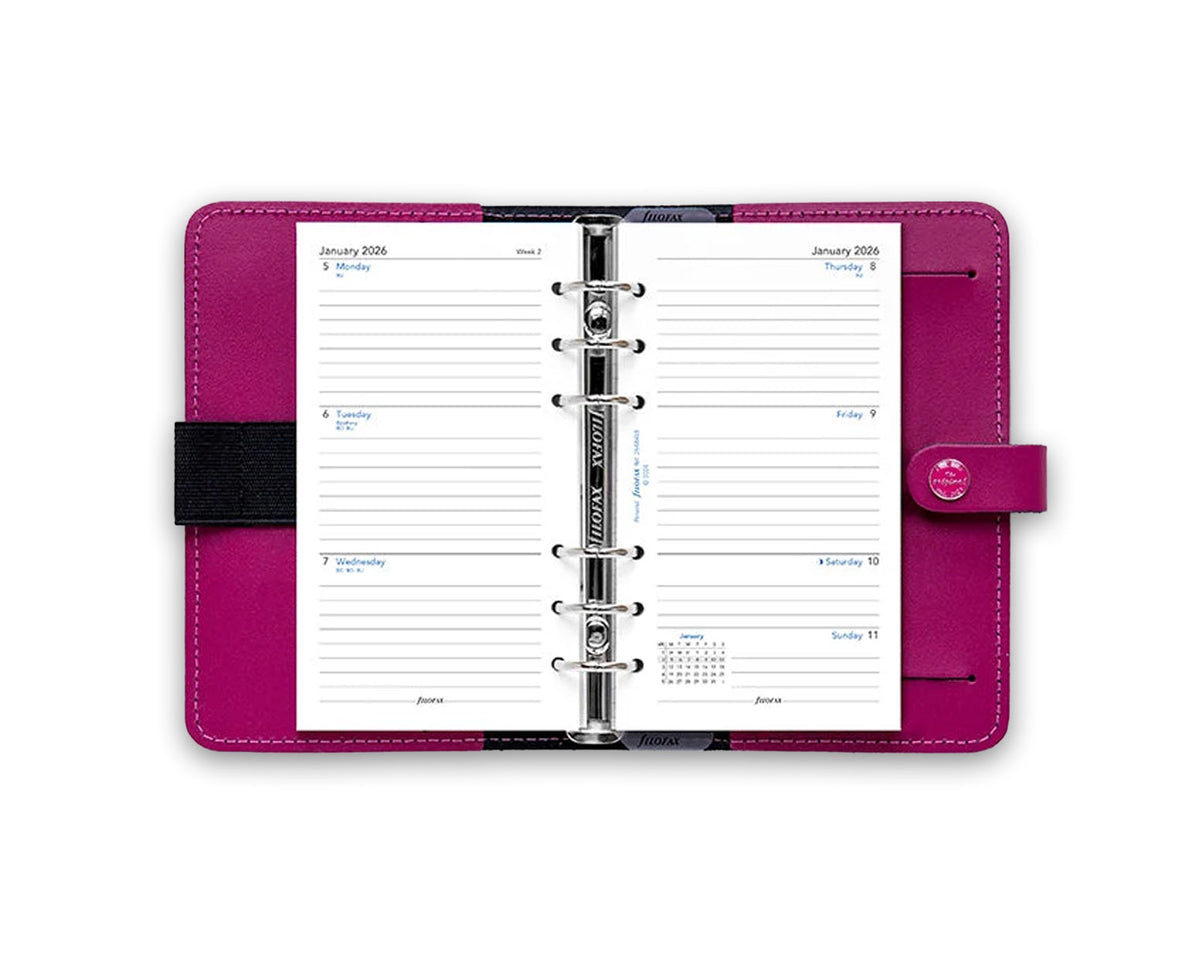 Filofax Personal Week on Two Pages with Lines 2026 Refill