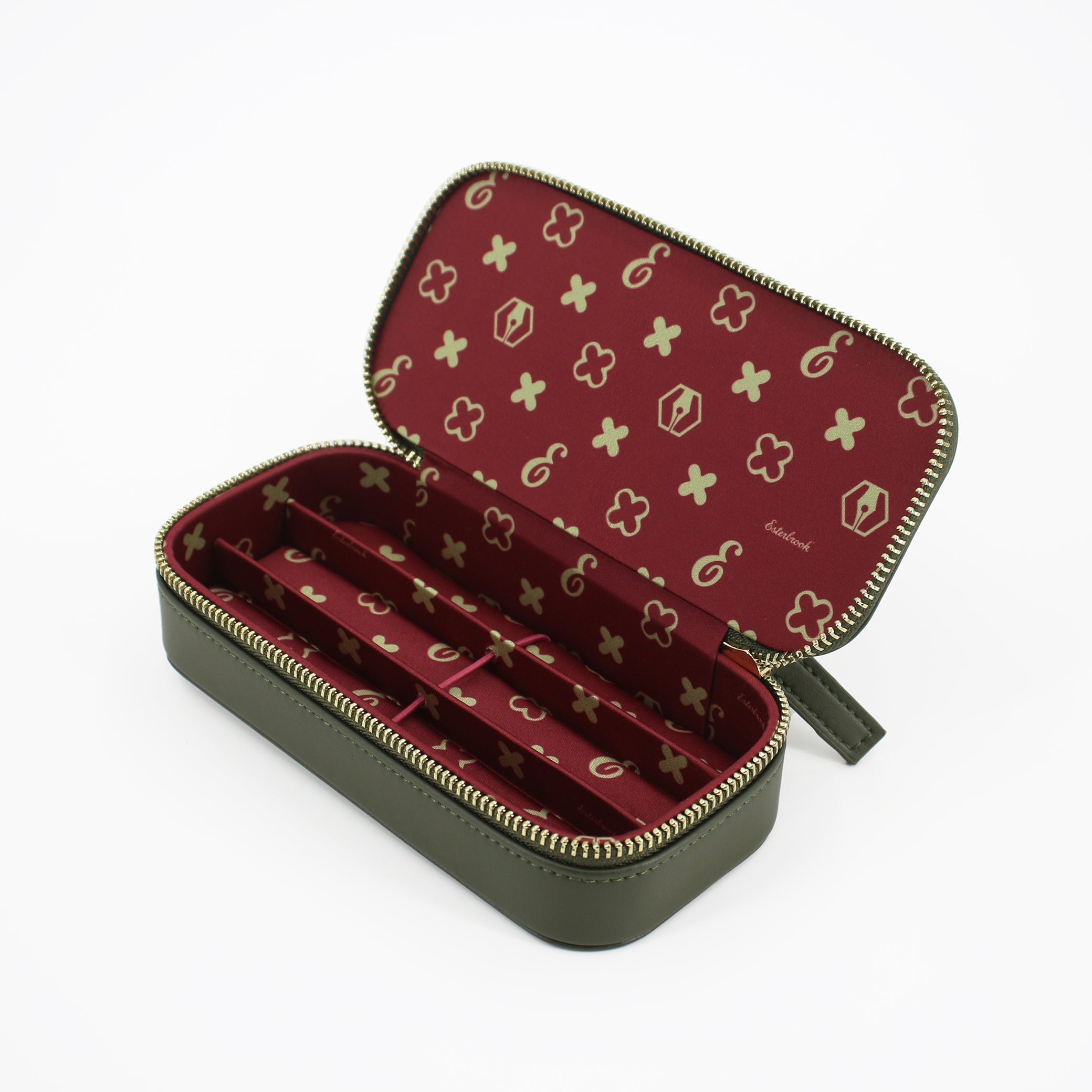 Esterbrook Nook 3 Slot Pen Case - Moss Green