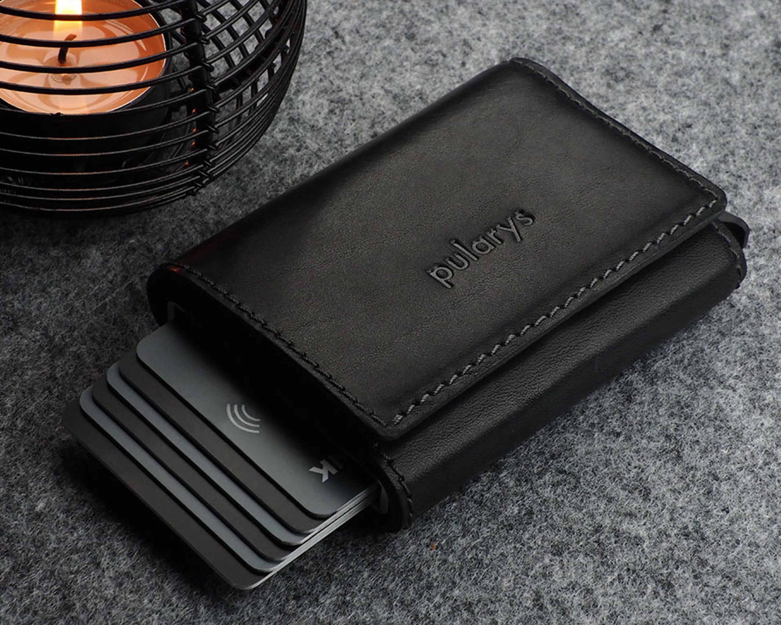 Pularys BOSTO Wallet - Nomad Leather in Black