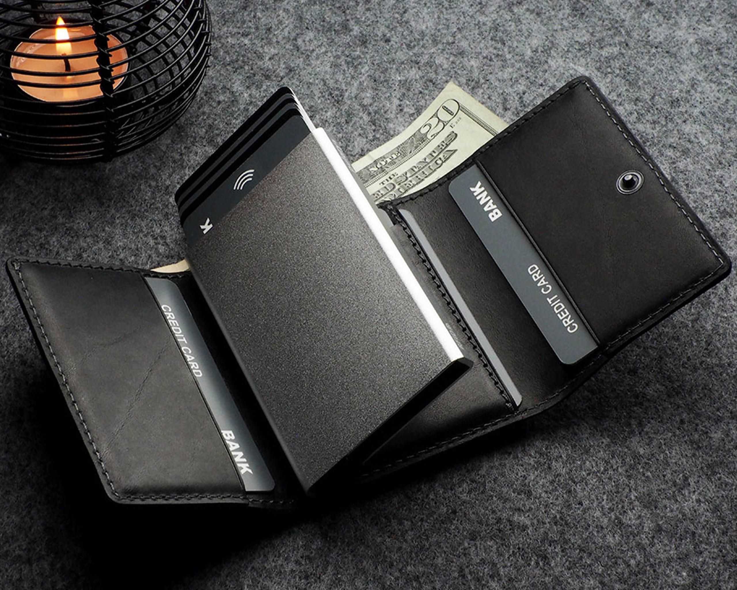 Pularys BOSTO Wallet - Nomad Leather in Black