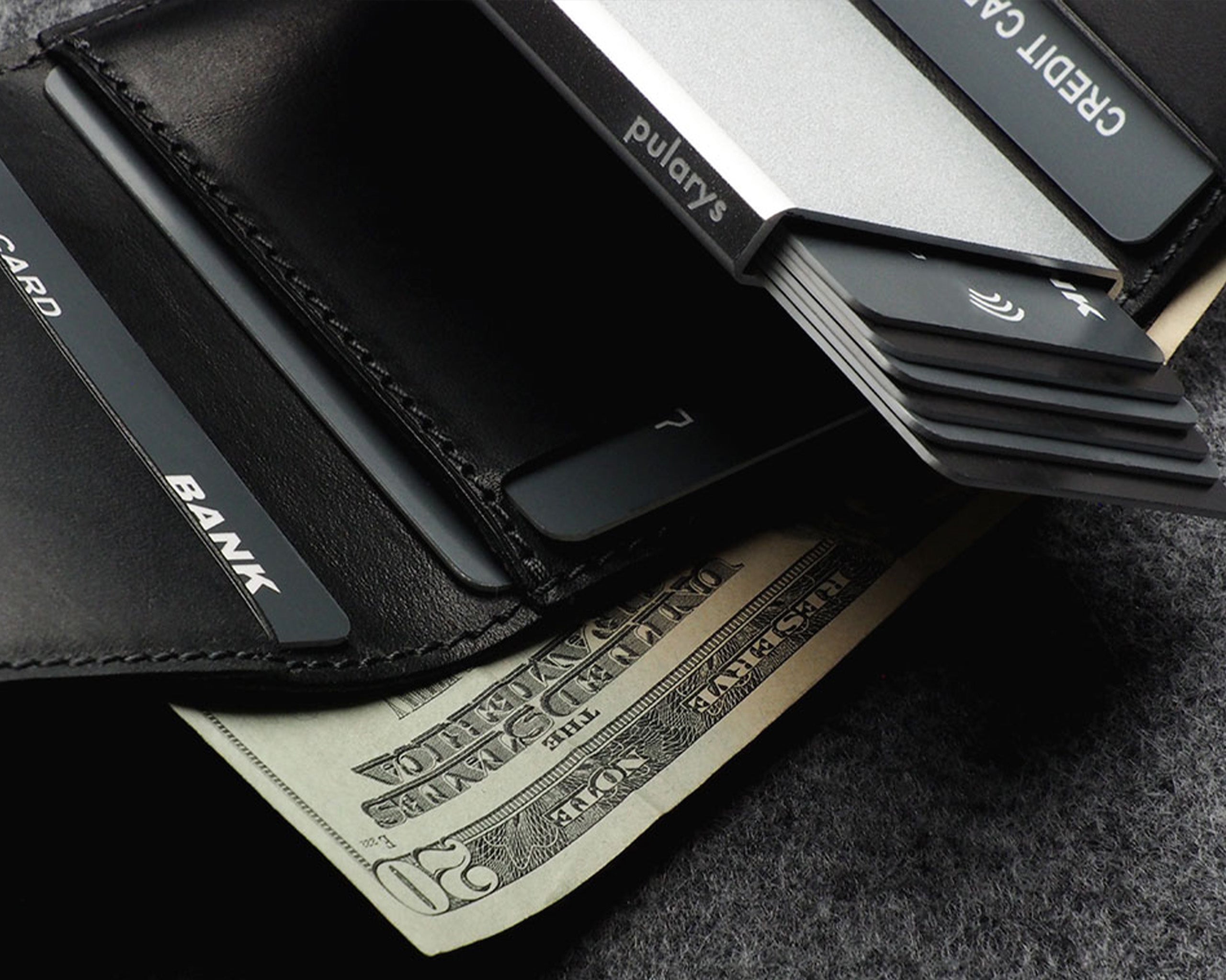 Pularys BOSTO Wallet - Nomad Leather in Black