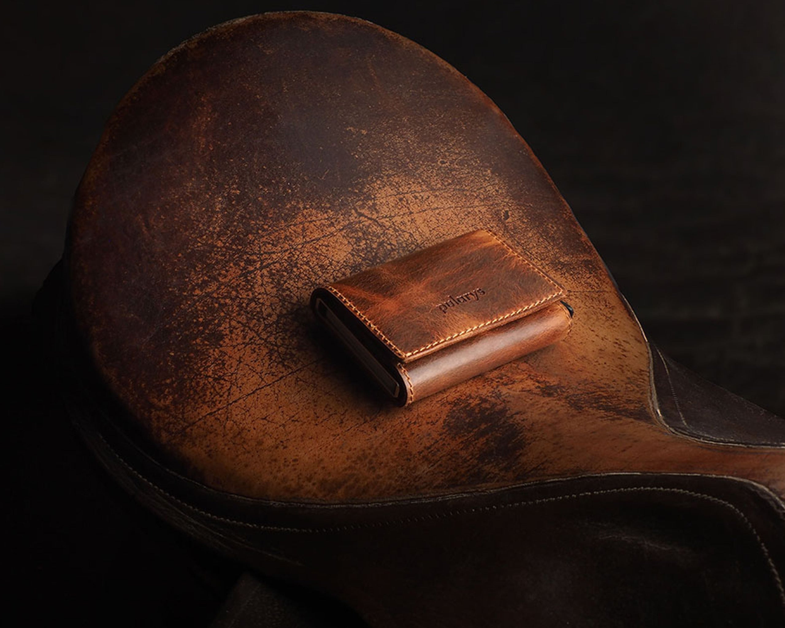 Pularys BOSTO Wallet - Vintage Saddle Leather in Brown