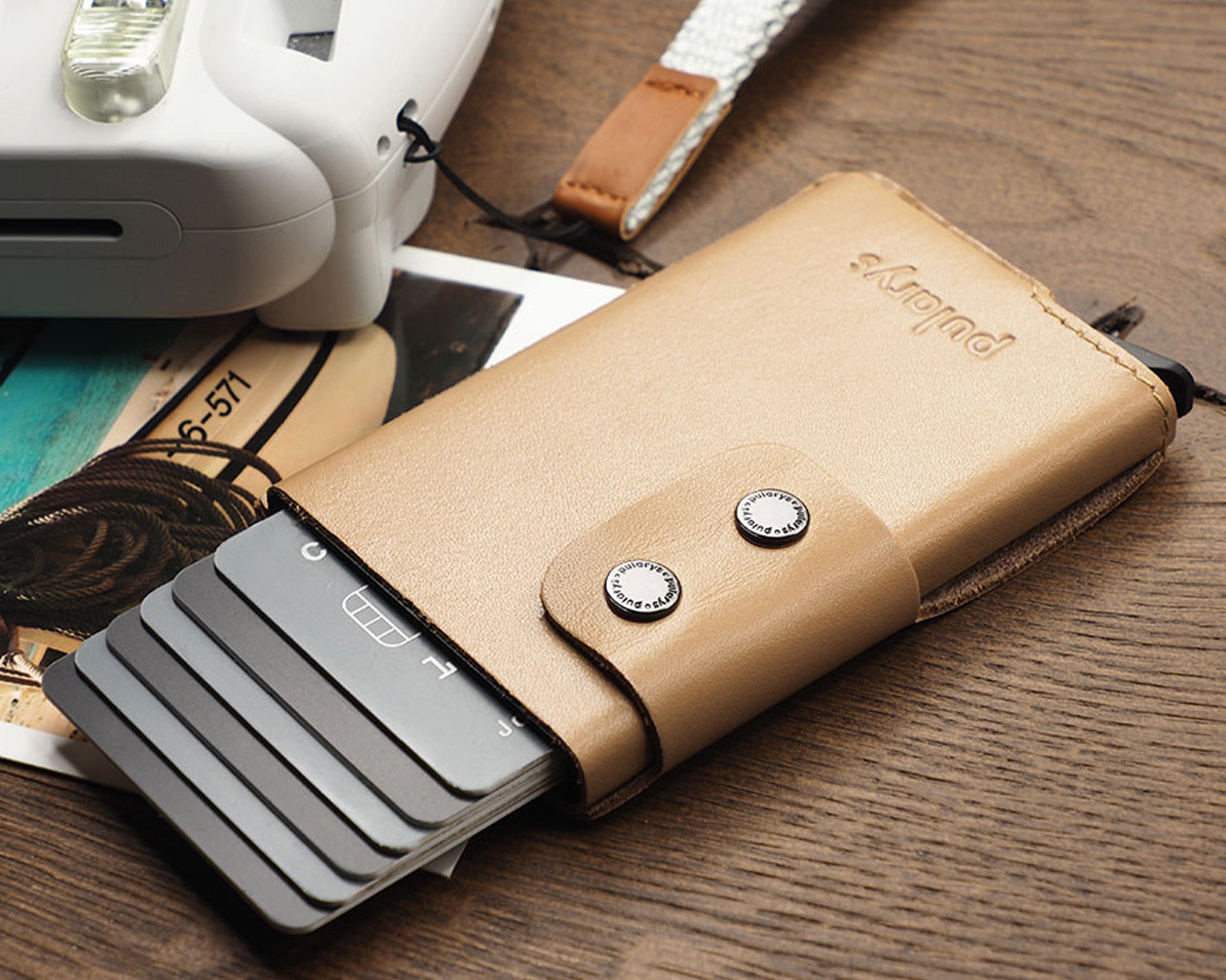 Pularys FUNKY Wallet - Italia Leather in Beige