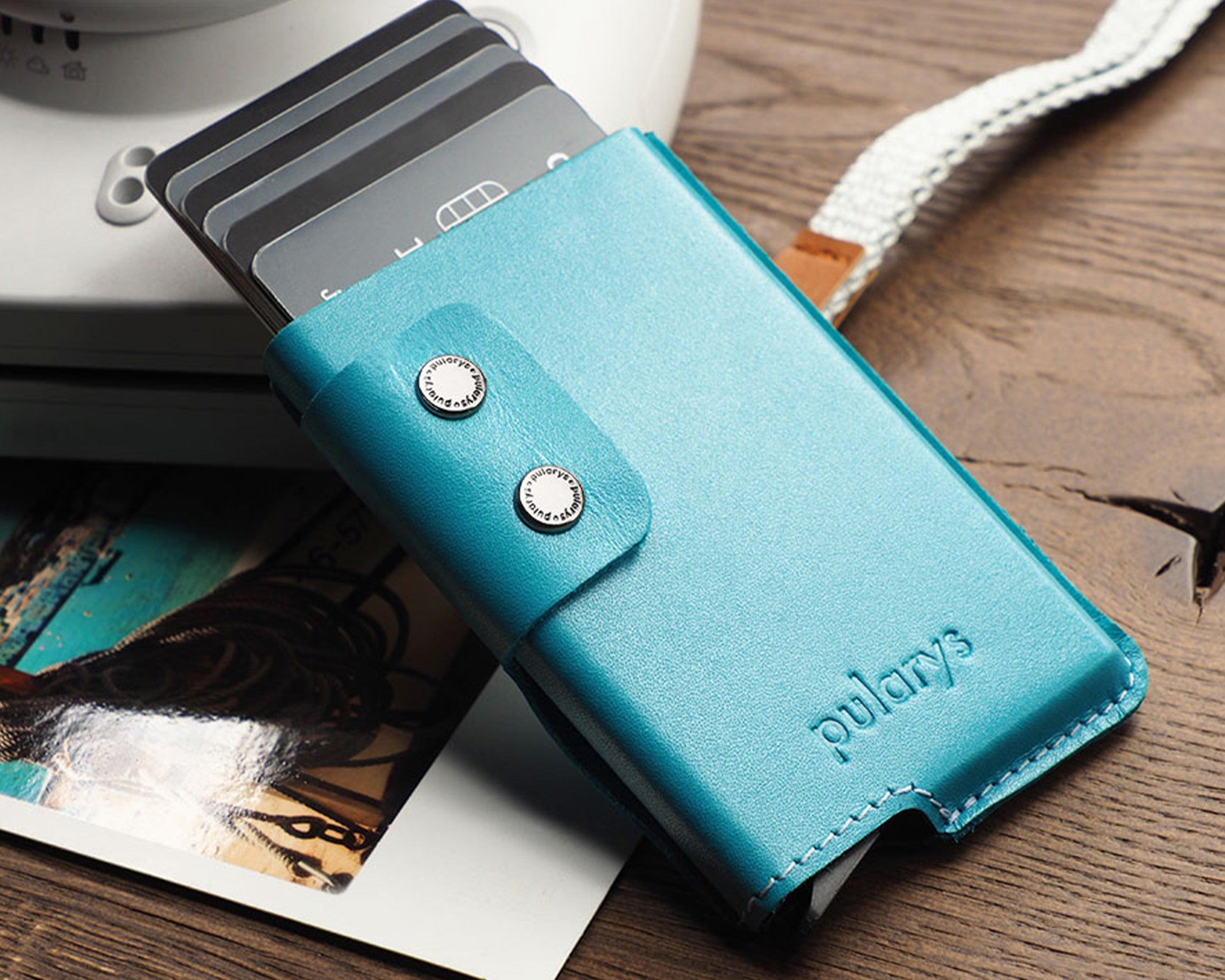 Pularys FUNKY Wallet - Italia Leather in Turquoise