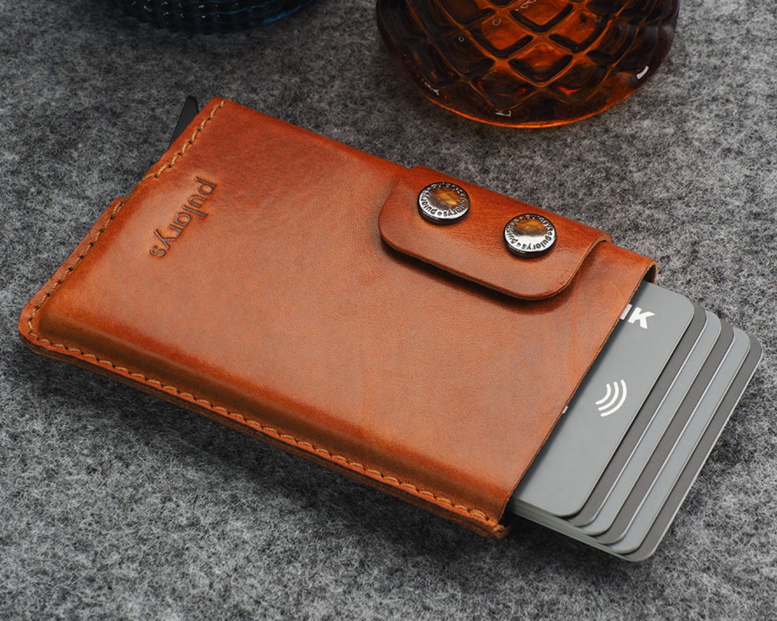 Pularys FUNKY Wallet - Nomad Leather in Cognac