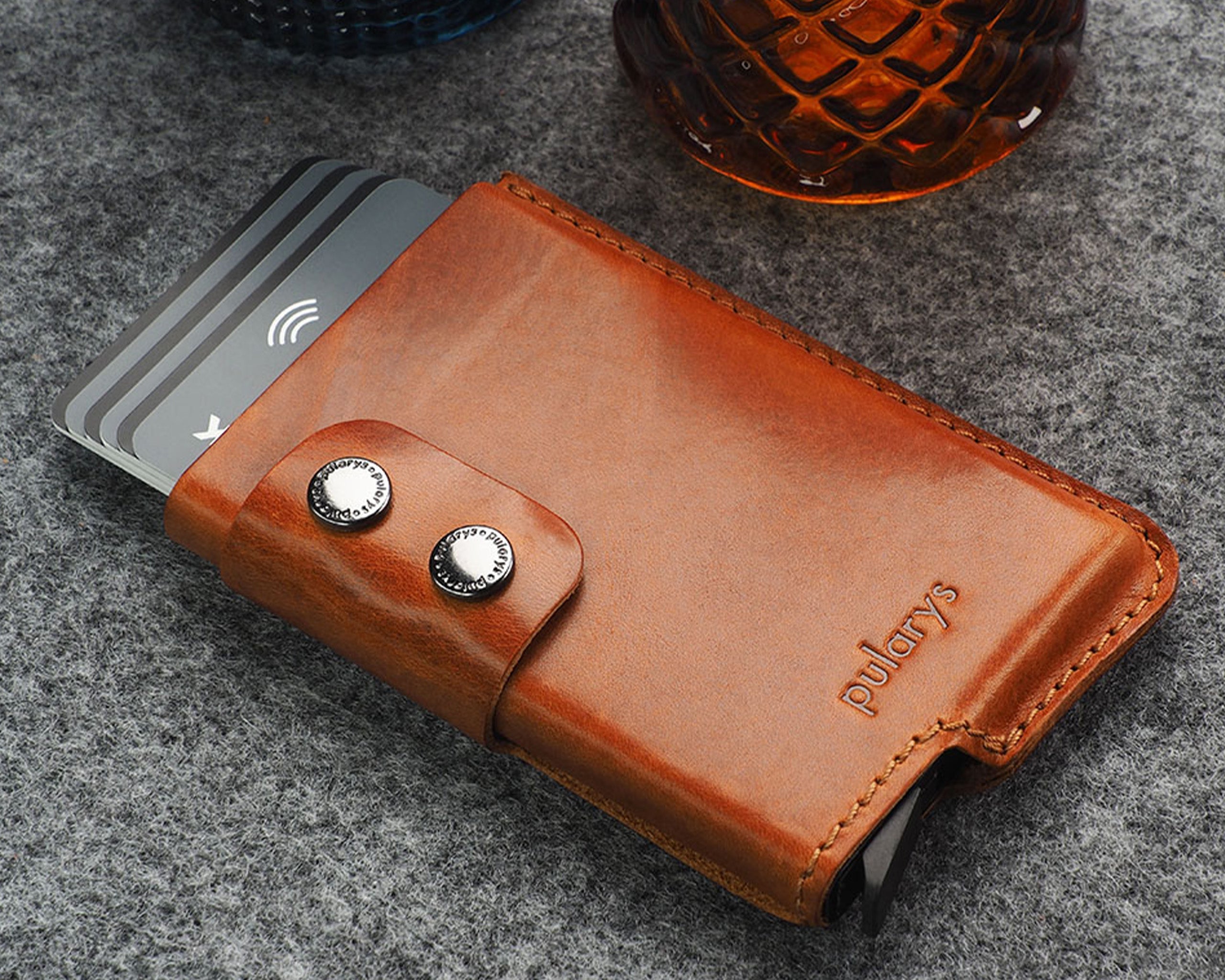 Pularys FUNKY Wallet - Nomad Leather in Cognac