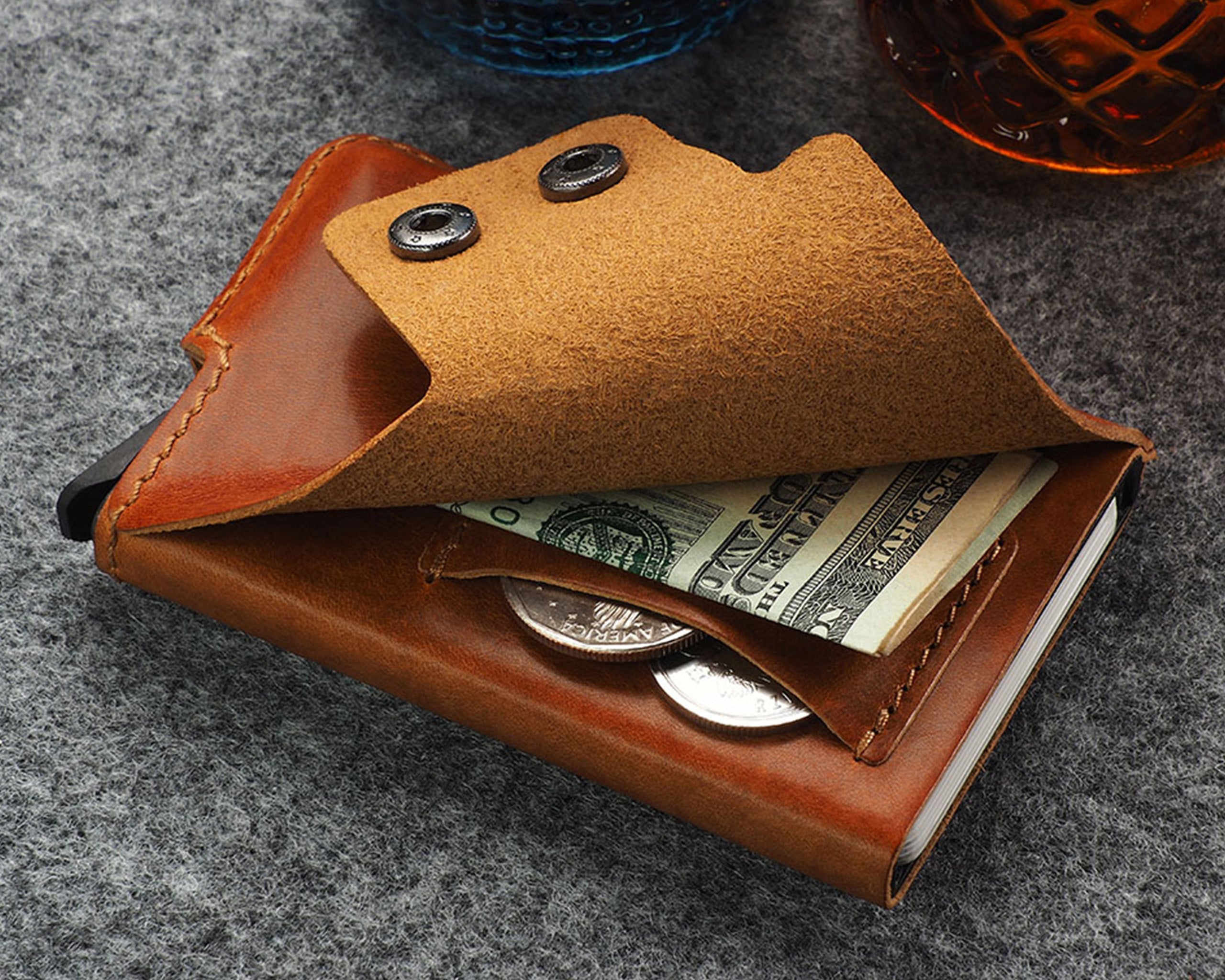 Pularys FUNKY Wallet - Nomad Leather in Cognac