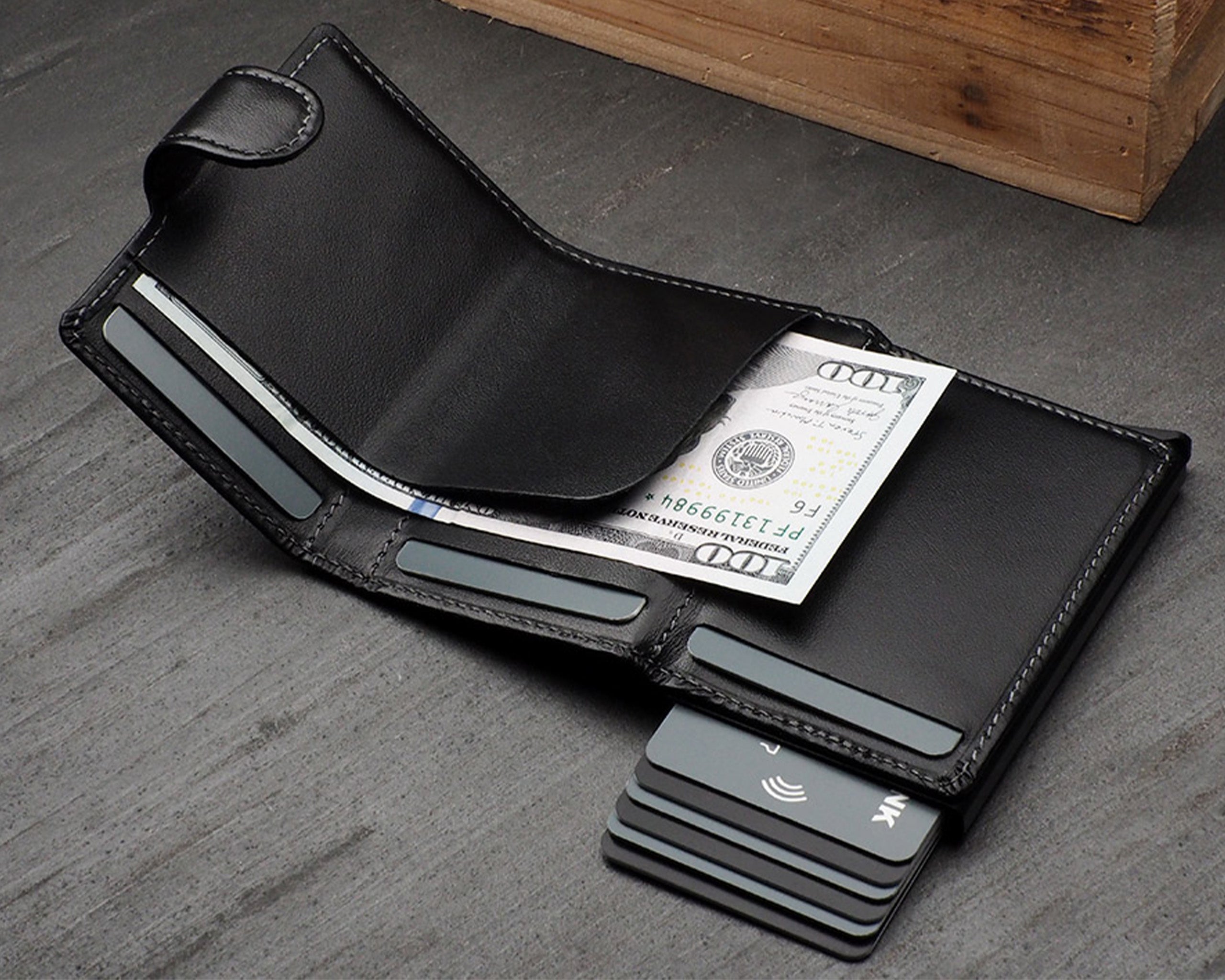 Pularys SOHO Wallet - Italia Leather in Black