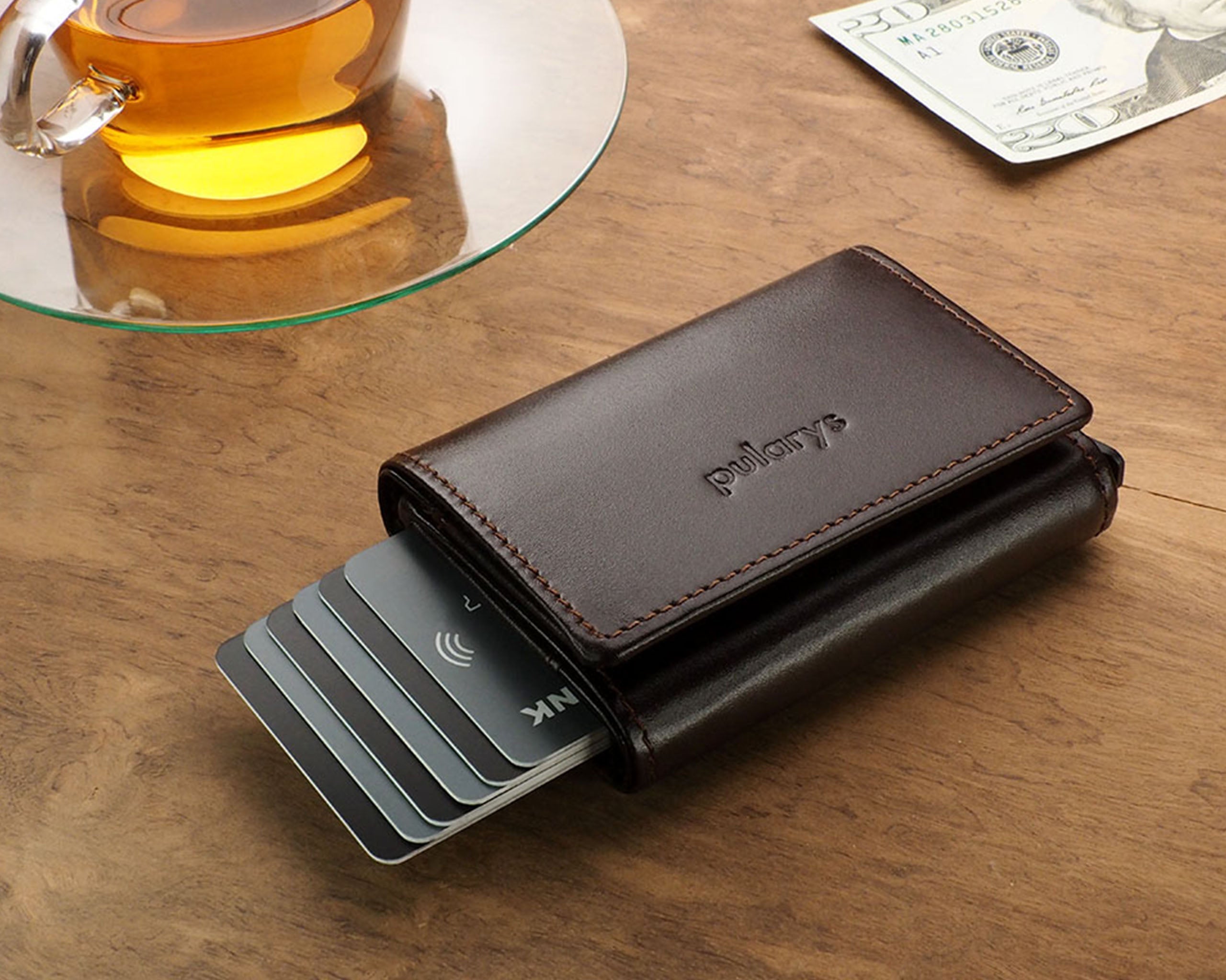 Pularys BOSTO Wallet - Italia Leather in Brown