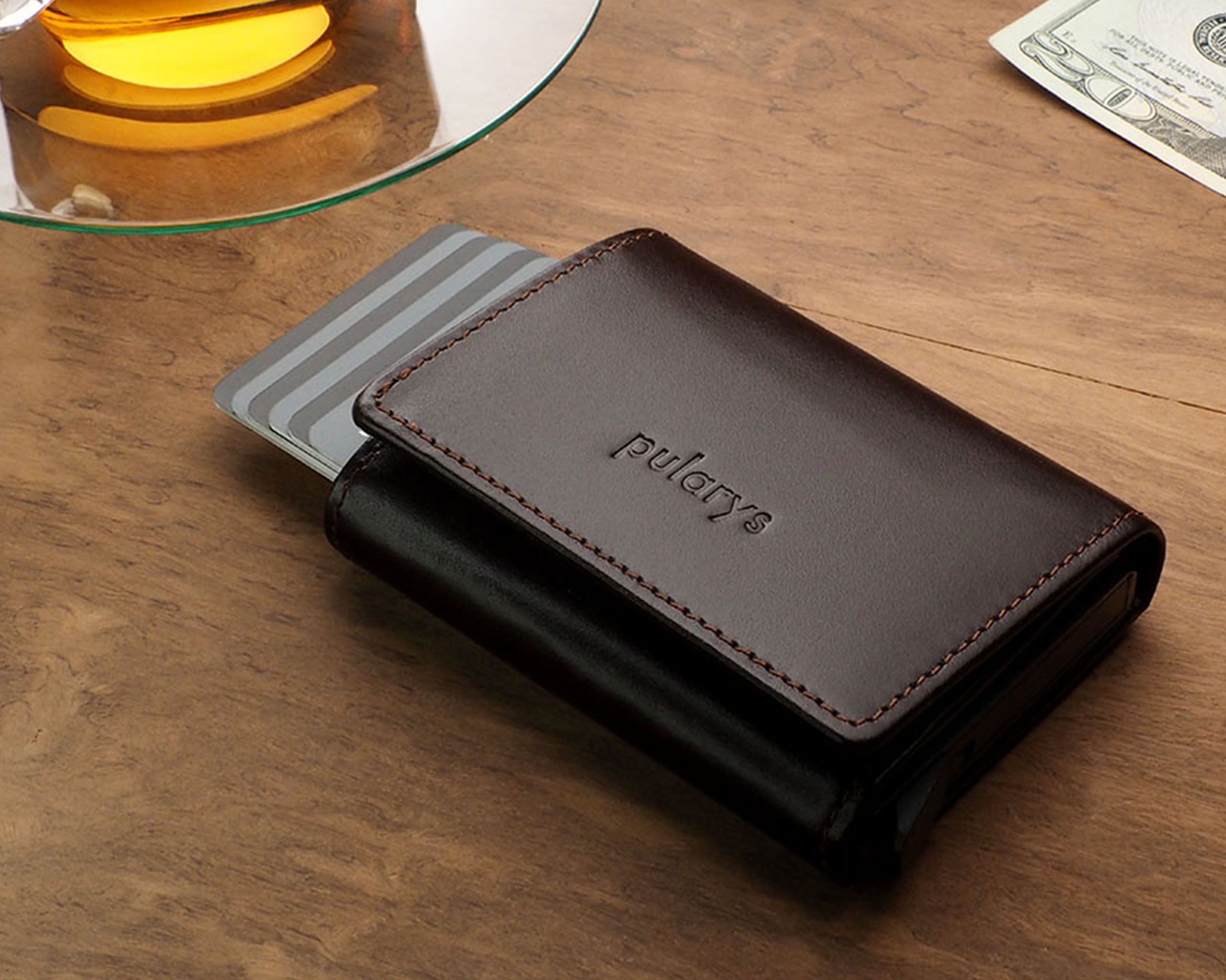 Pularys BOSTO Wallet - Italia Leather in Brown