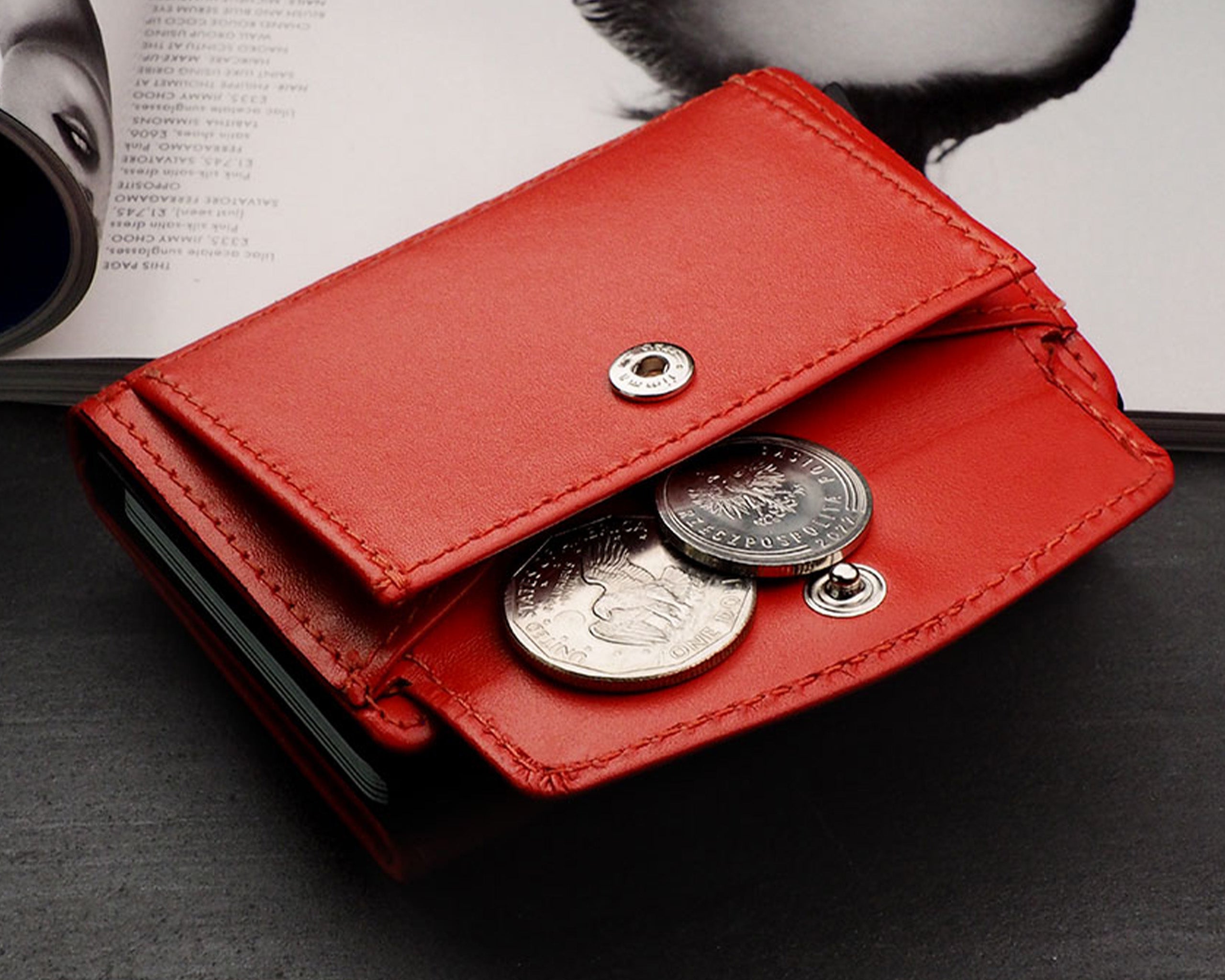 Pularys SOLO Max Wallet - Italia Leather in Orange