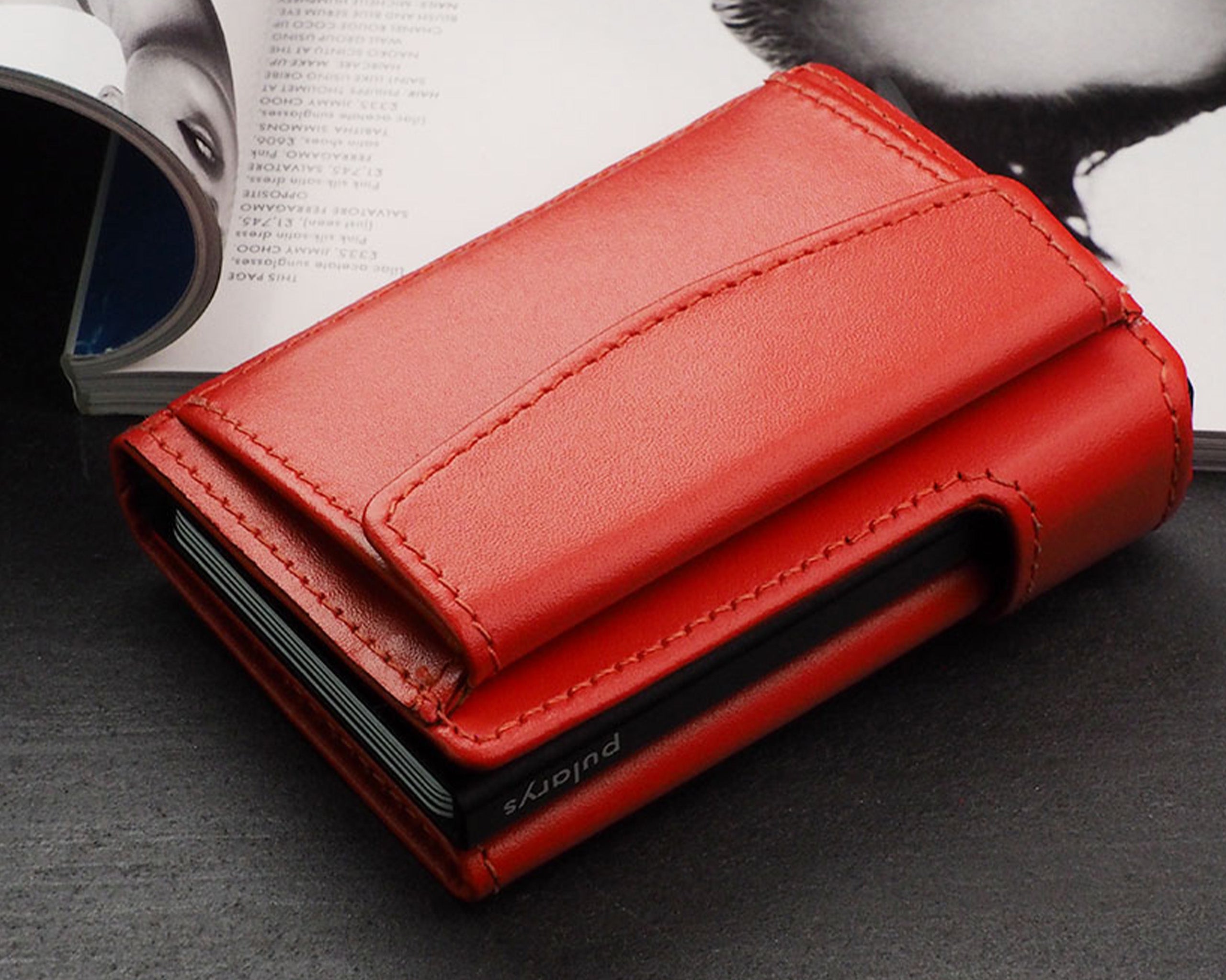 Pularys SOLO Max Wallet - Italia Leather in Orange