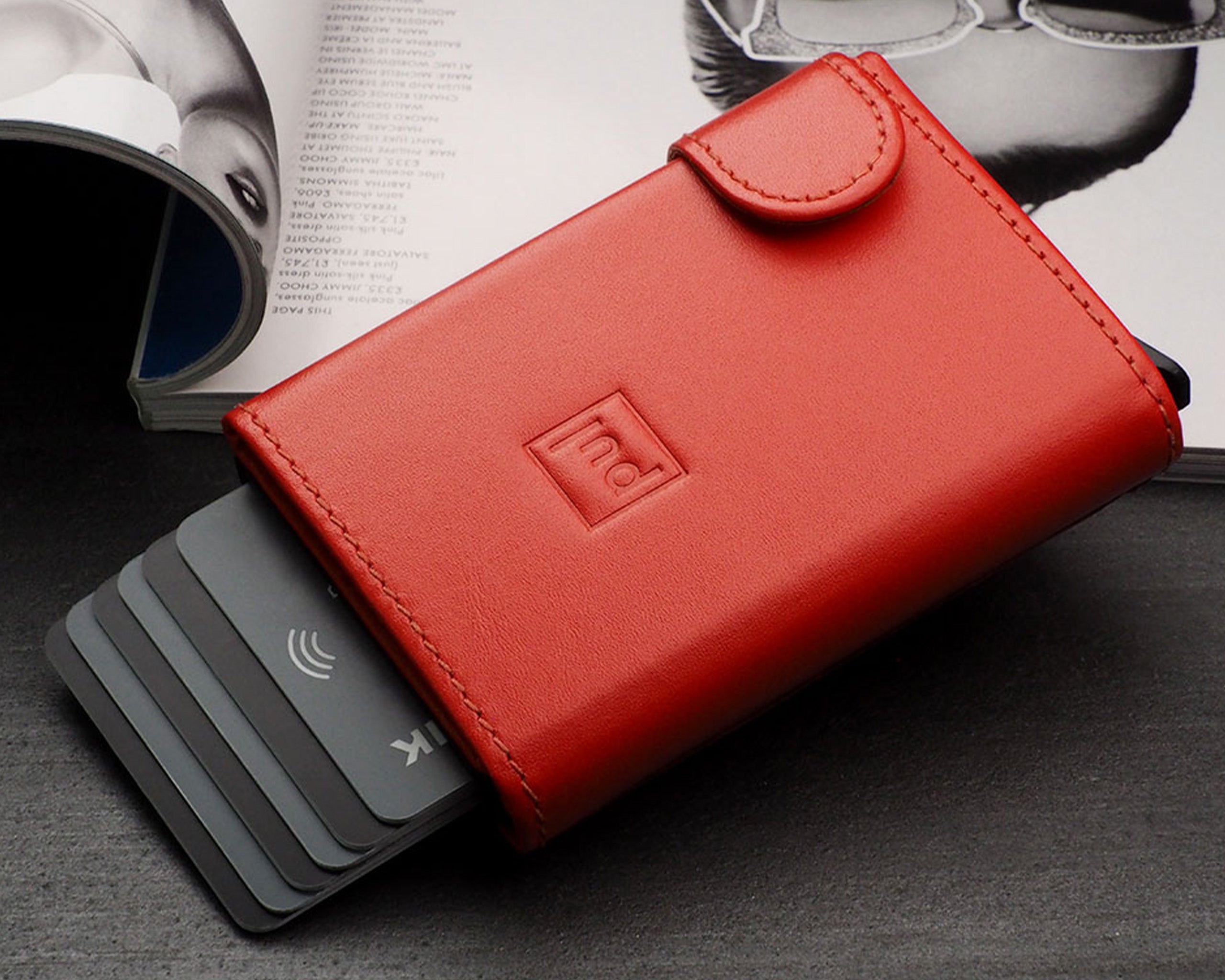 Pularys SOLO Max Wallet - Italia Leather in Orange