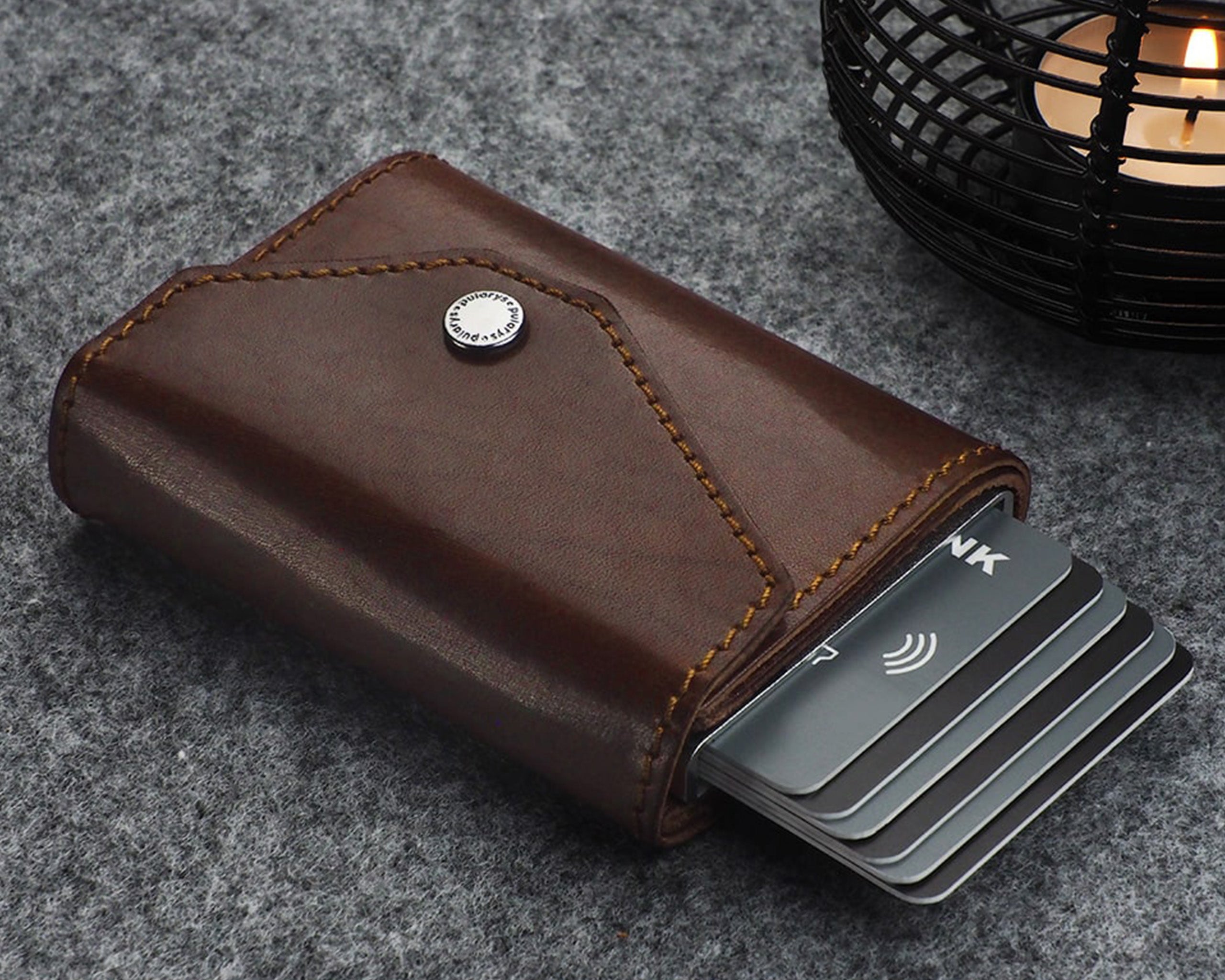 Pularys PORTER Go Wallet - Nomad Leather in Brown