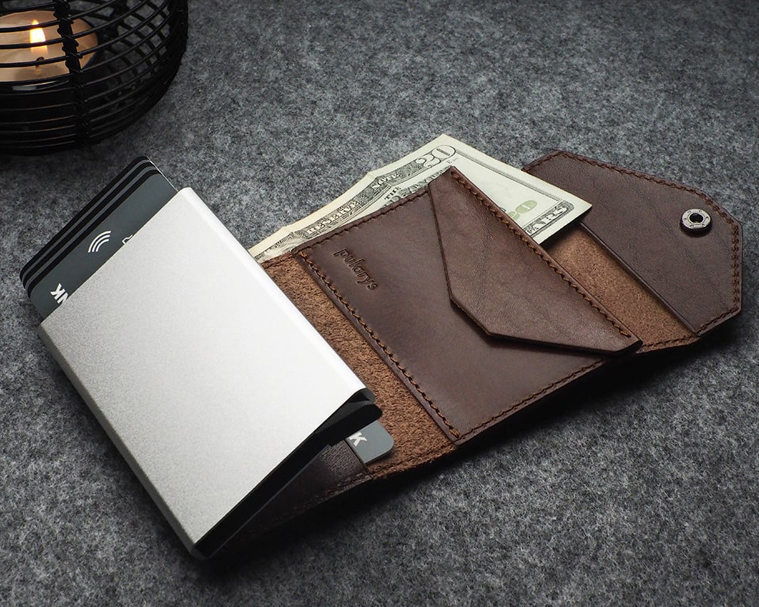 Pularys PORTER Go Wallet - Nomad Leather in Brown