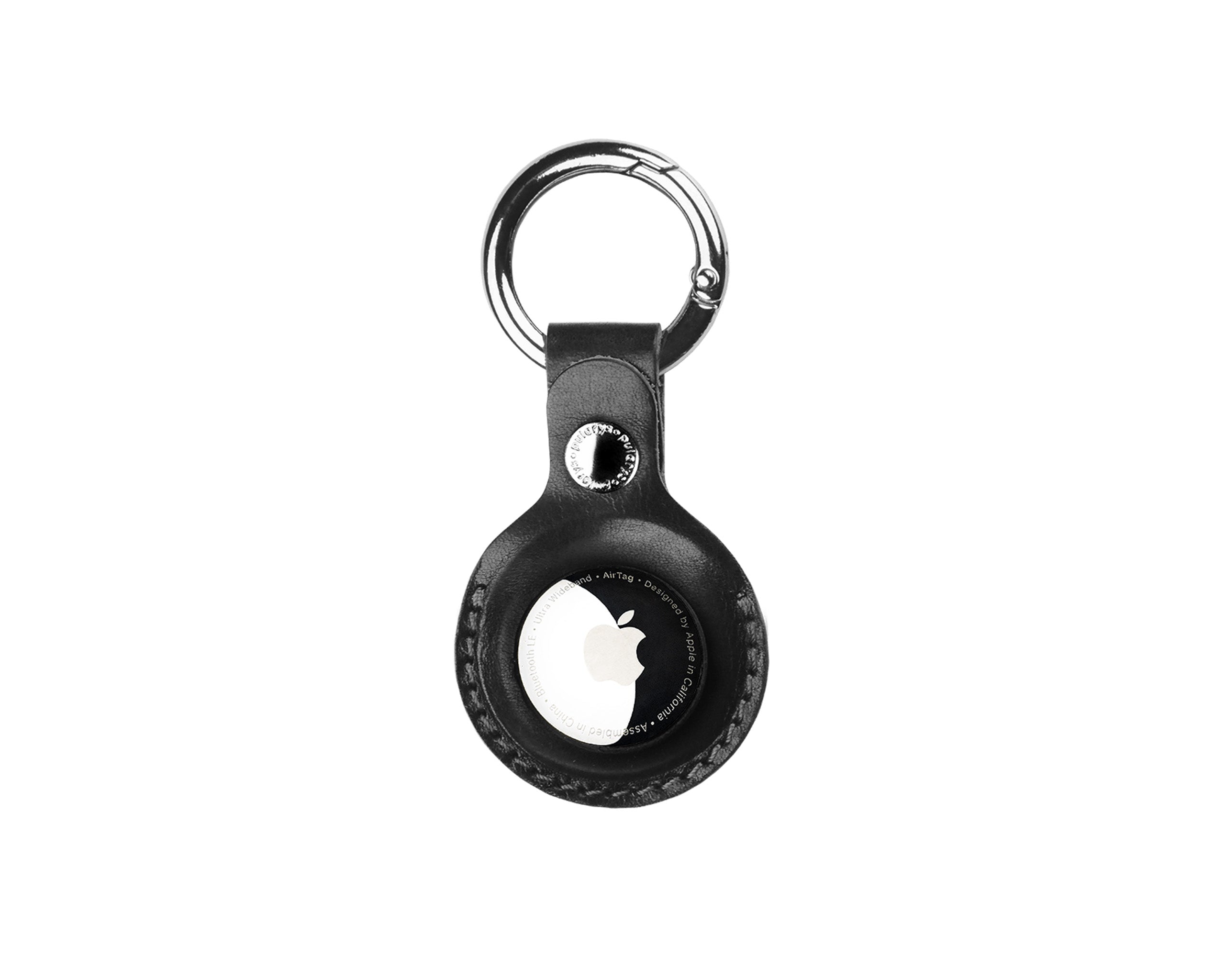 Pularys KEYRING for AirTag - Nomad Leather in Black