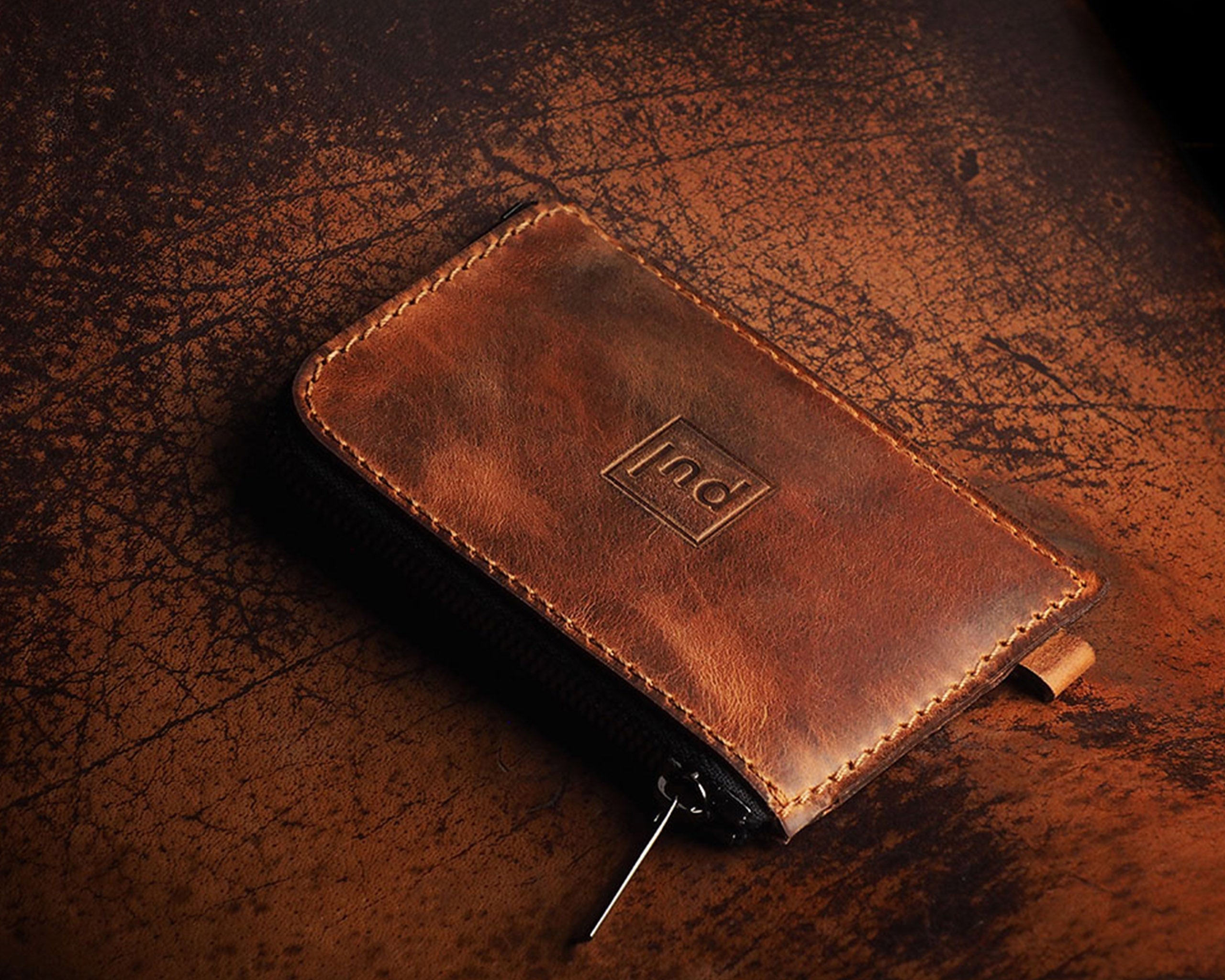 Pularys OLDTIMER SLIM Wallet - Vintage Saddle Leather in Brown