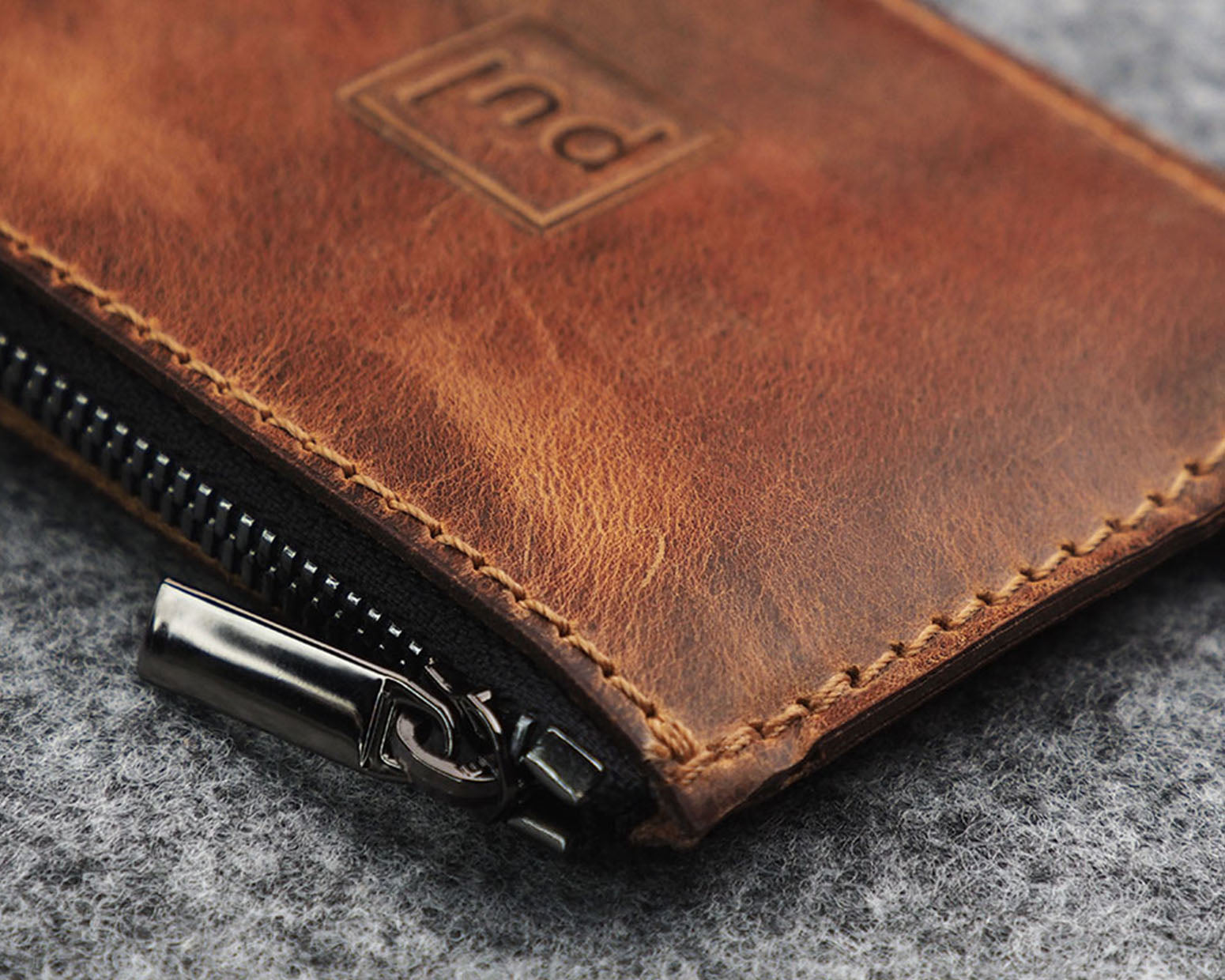 Pularys OLDTIMER SLIM Wallet - Vintage Saddle Leather in Brown