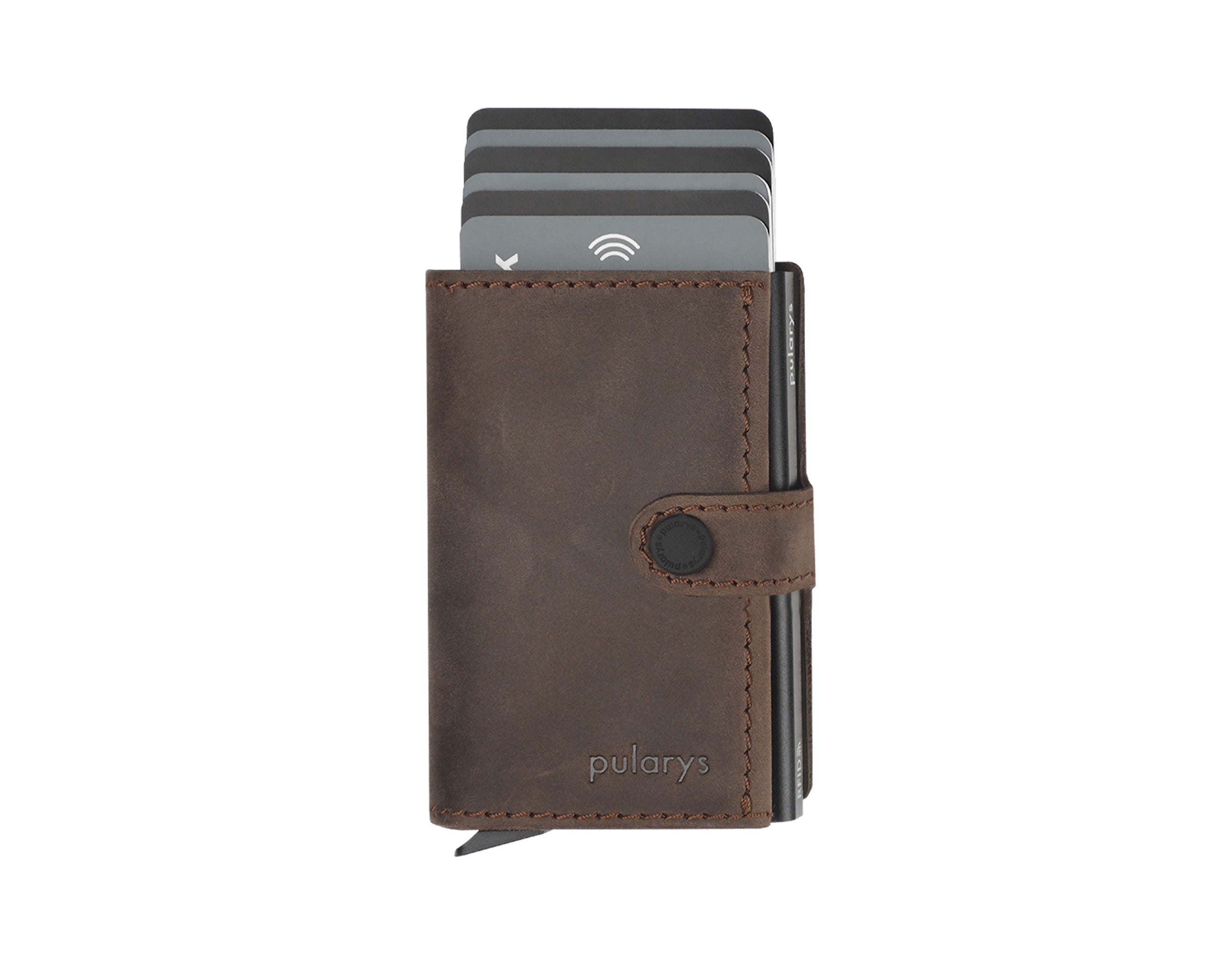 Pularys HIKER Wallet - Hunter Leather in Brown