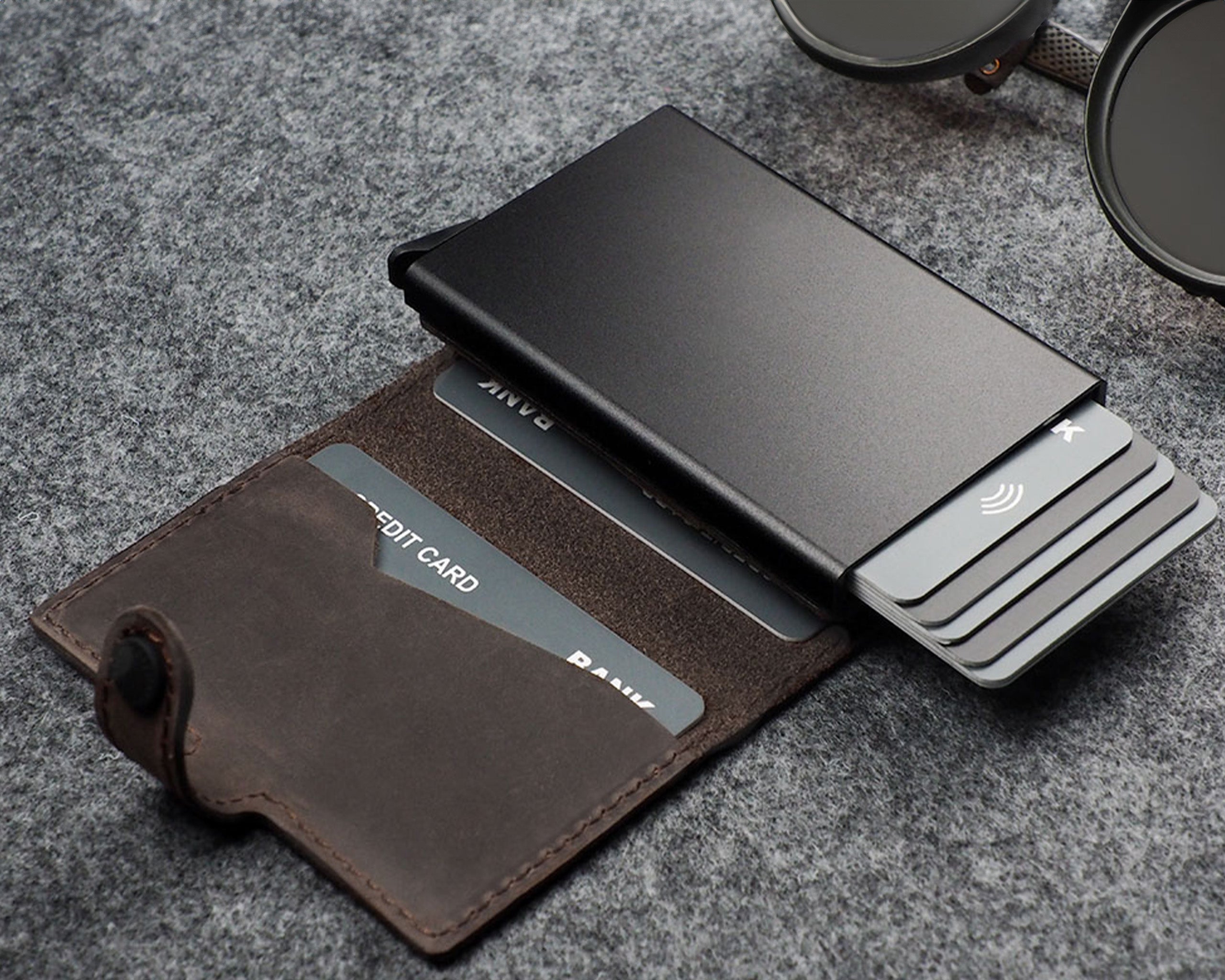Pularys HIKER Wallet - Hunter Leather in Brown
