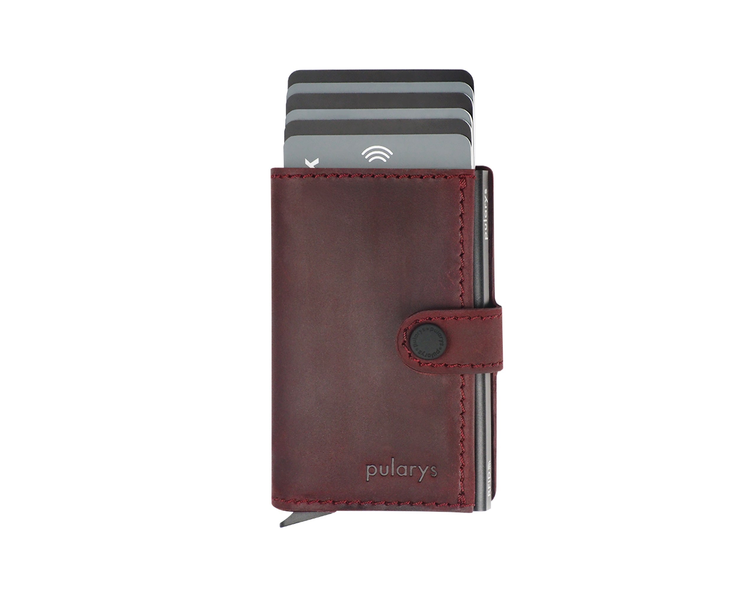 Pularys HIKER Wallet - Hunter Leather in Cherry