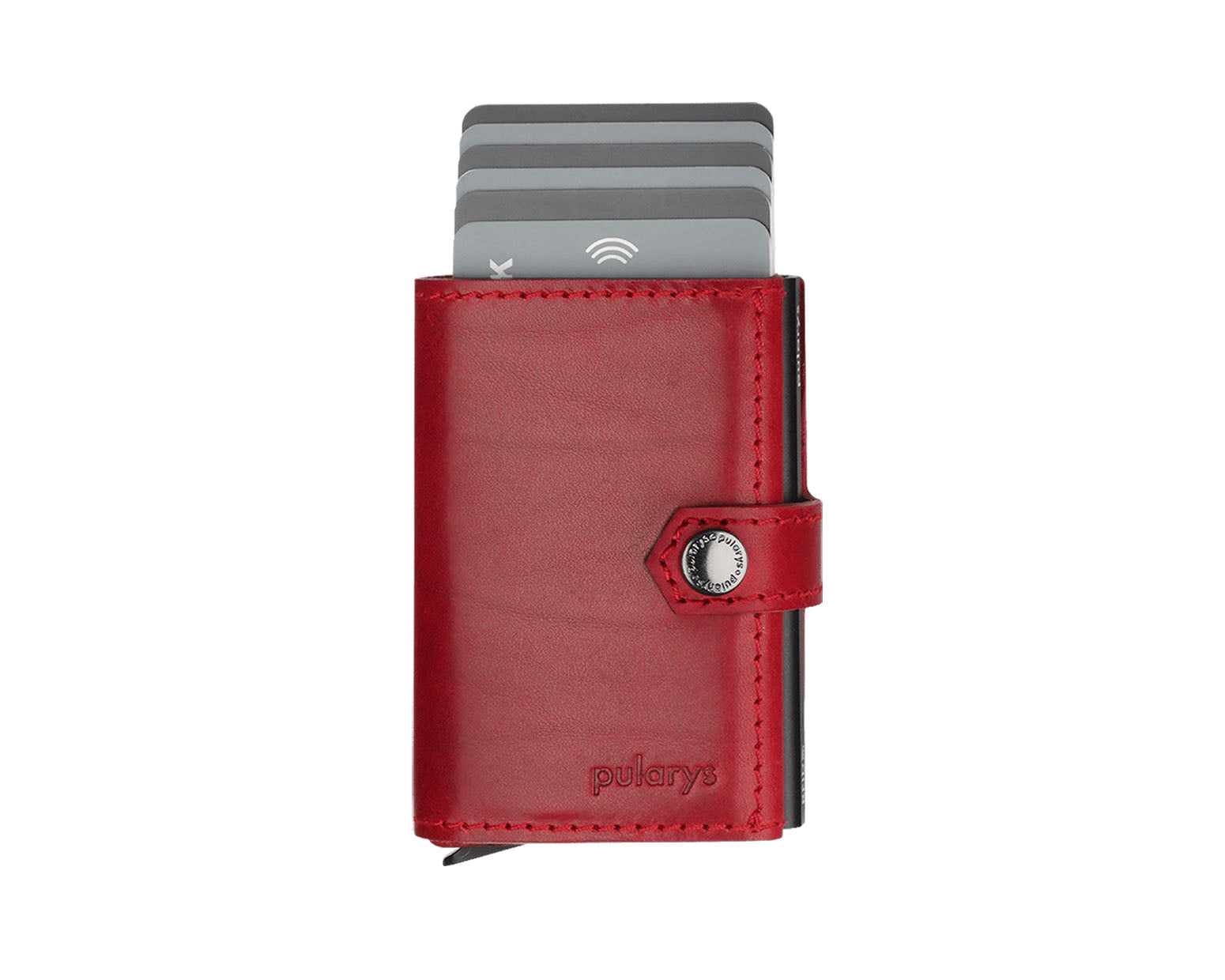 Pularys HIKER Wallet - Nomad Leather in Red