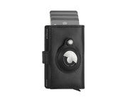 Pularys HIKER Wallet for AirTag - Nomad Leather in Black