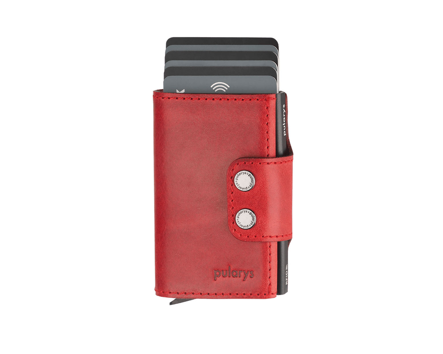 Pularys DOPPIO Wallet - Nomad Leather in Red