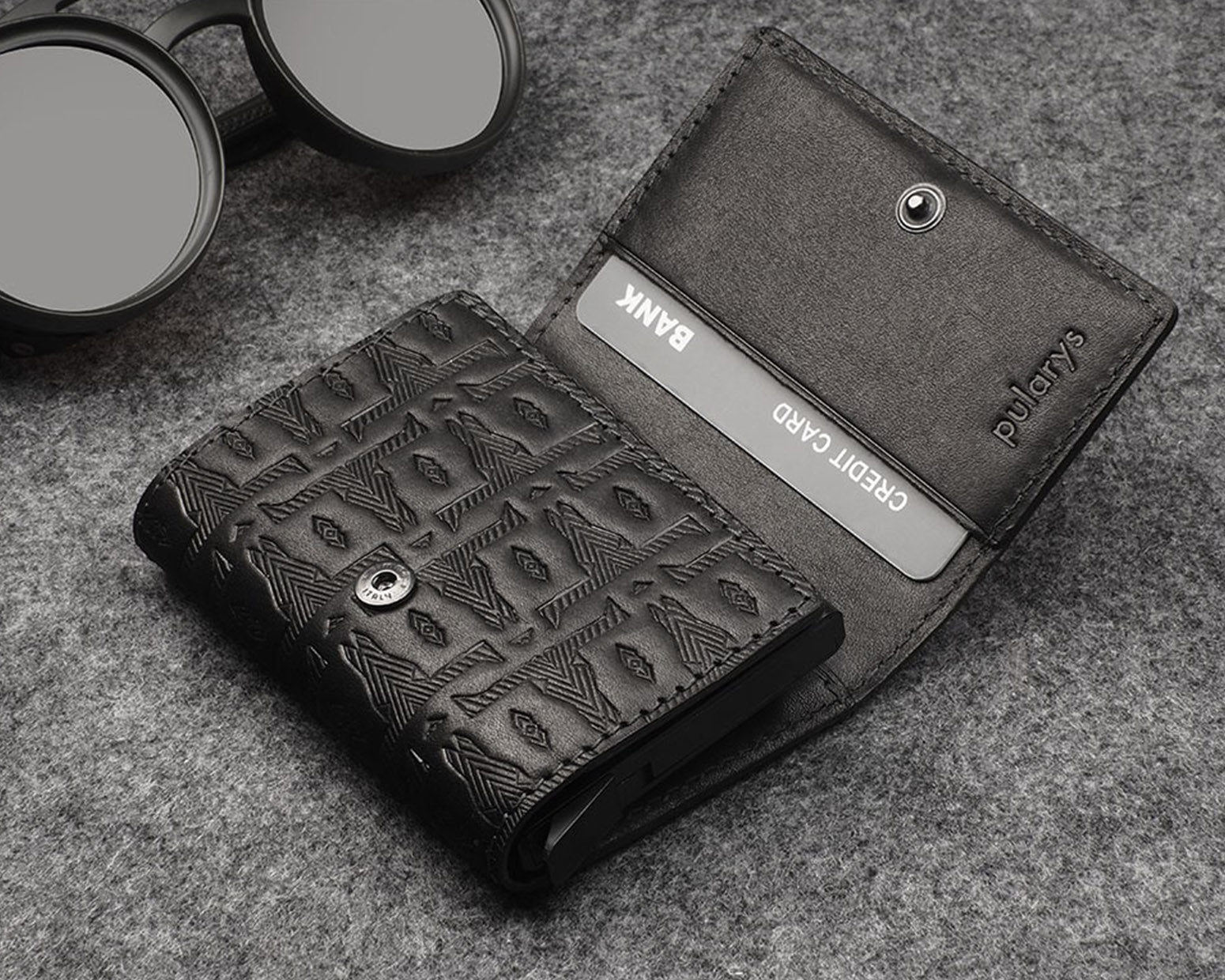 Pularys BOSTO Wallet - Native Decor in Black