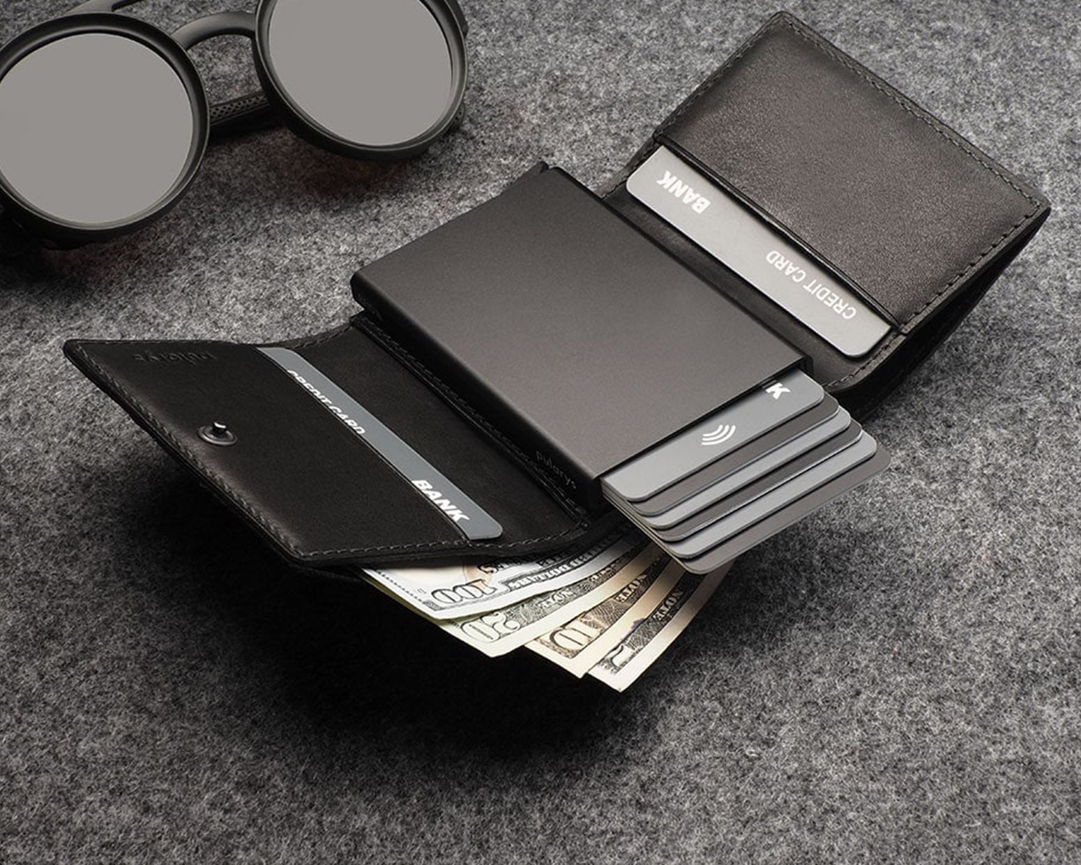 Pularys BOSTO Wallet - Native Decor in Black