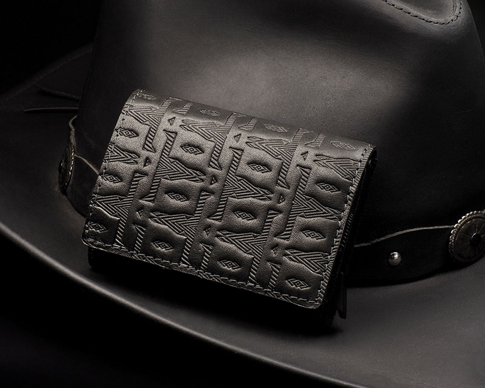 Pularys BOSTO Wallet - Native Decor in Black