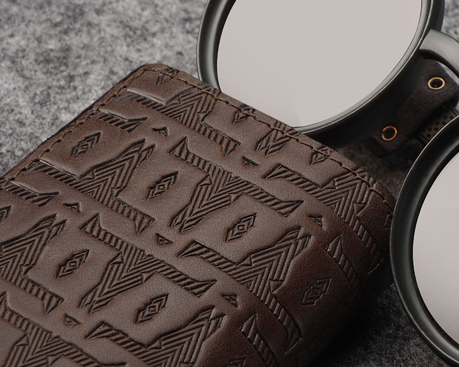 Pularys BOSTO Wallet - Native Decor in Brown