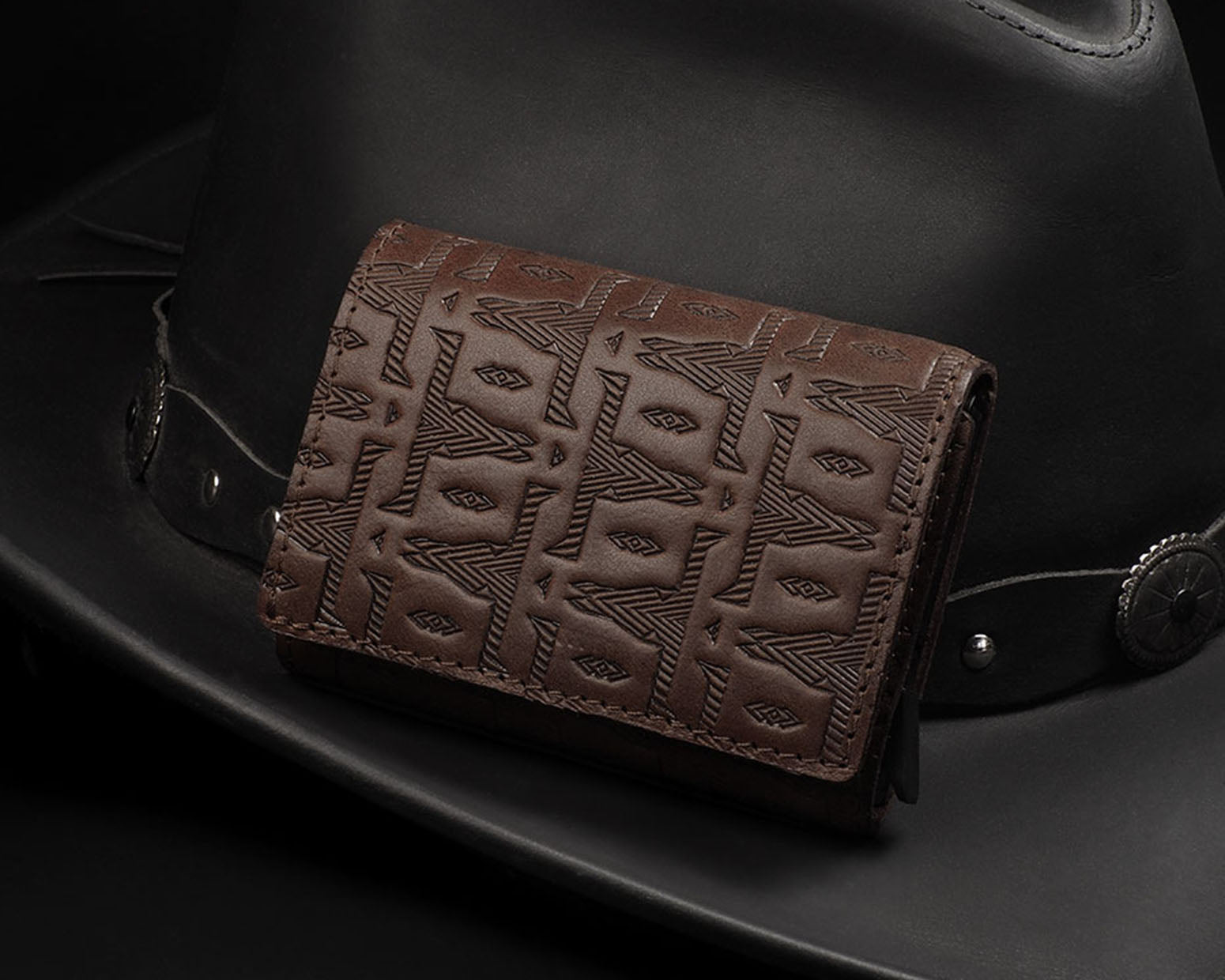 Pularys BOSTO Wallet - Native Decor in Brown