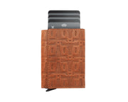 Pularys BOSTO Wallet - Native Decor in Cognac