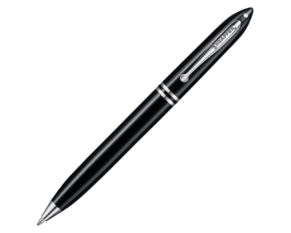 Sheaffer Balance III Black Ballpoint Pen with Chrome Trim