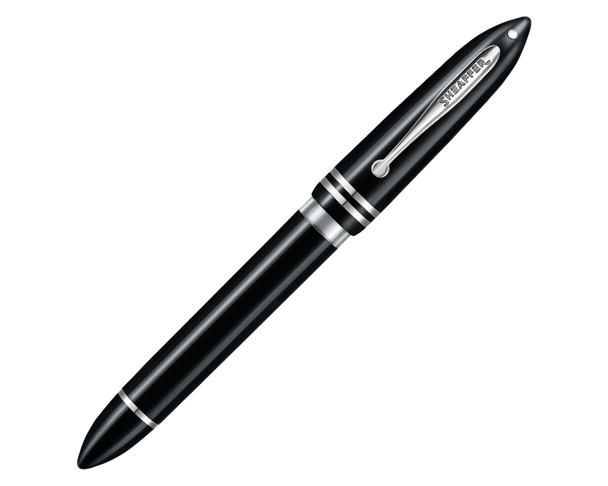 Sheaffer Balance III Black Fountain Pen with Chrome Trim