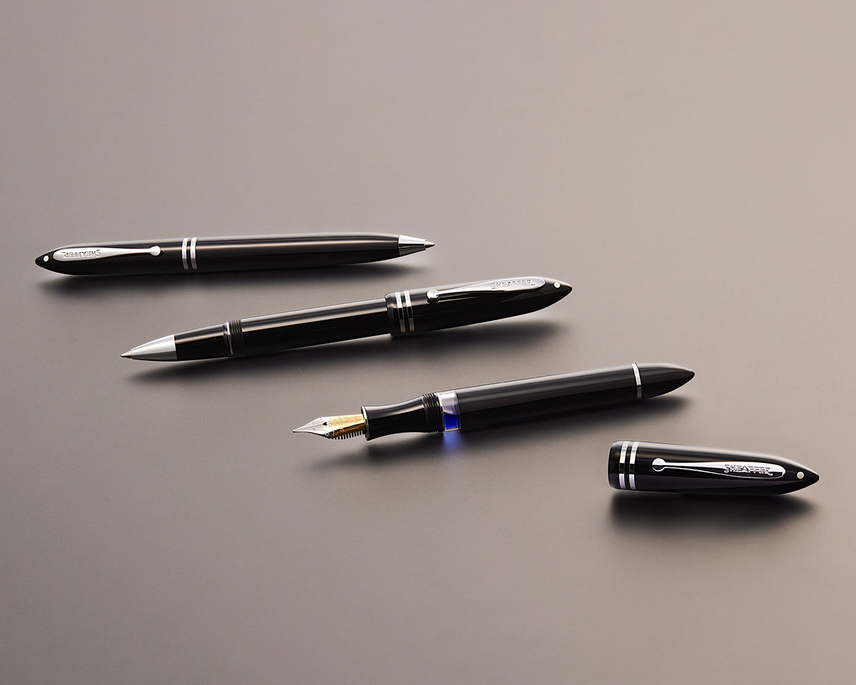 Sheaffer Balance III Black Rollerball Pen with Chrome Trim
