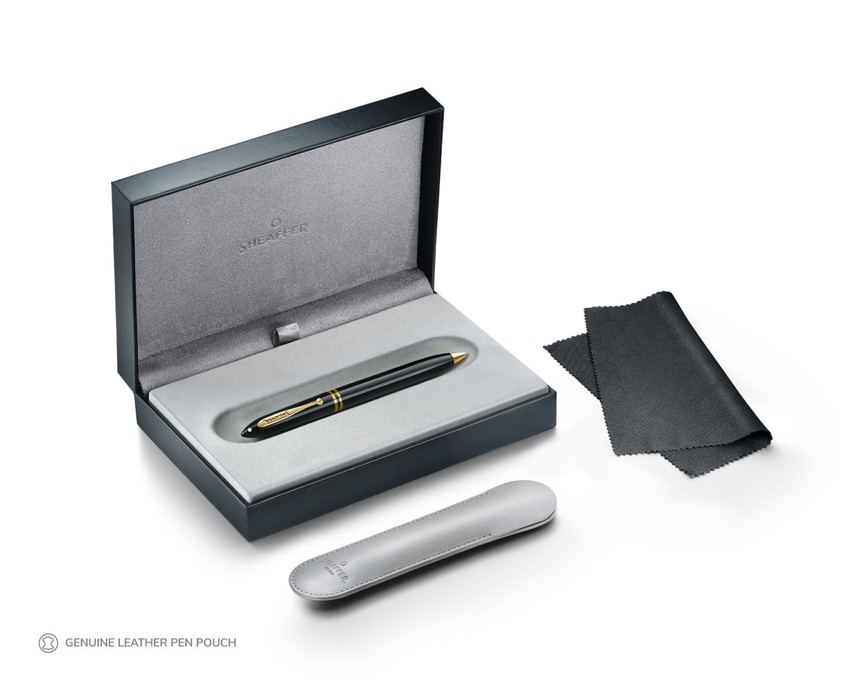 Sheaffer Balance III Black Ballpoint Pen with Gold Trim