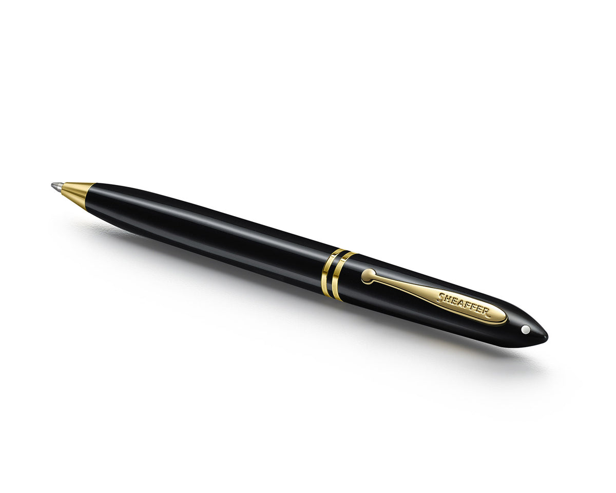 Sheaffer Balance III Black Ballpoint Pen with Gold Trim