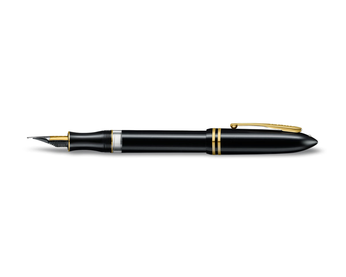 Sheaffer Balance III Black Fountain Pen with Gold Trim